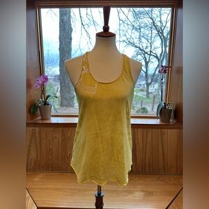 BCBGMaxAzria Yellow Racerback Tank S